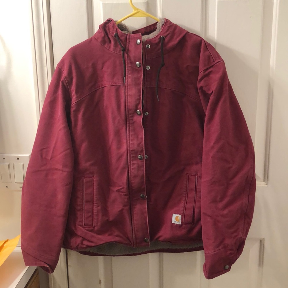 Mulberry/wine Carhartt coat